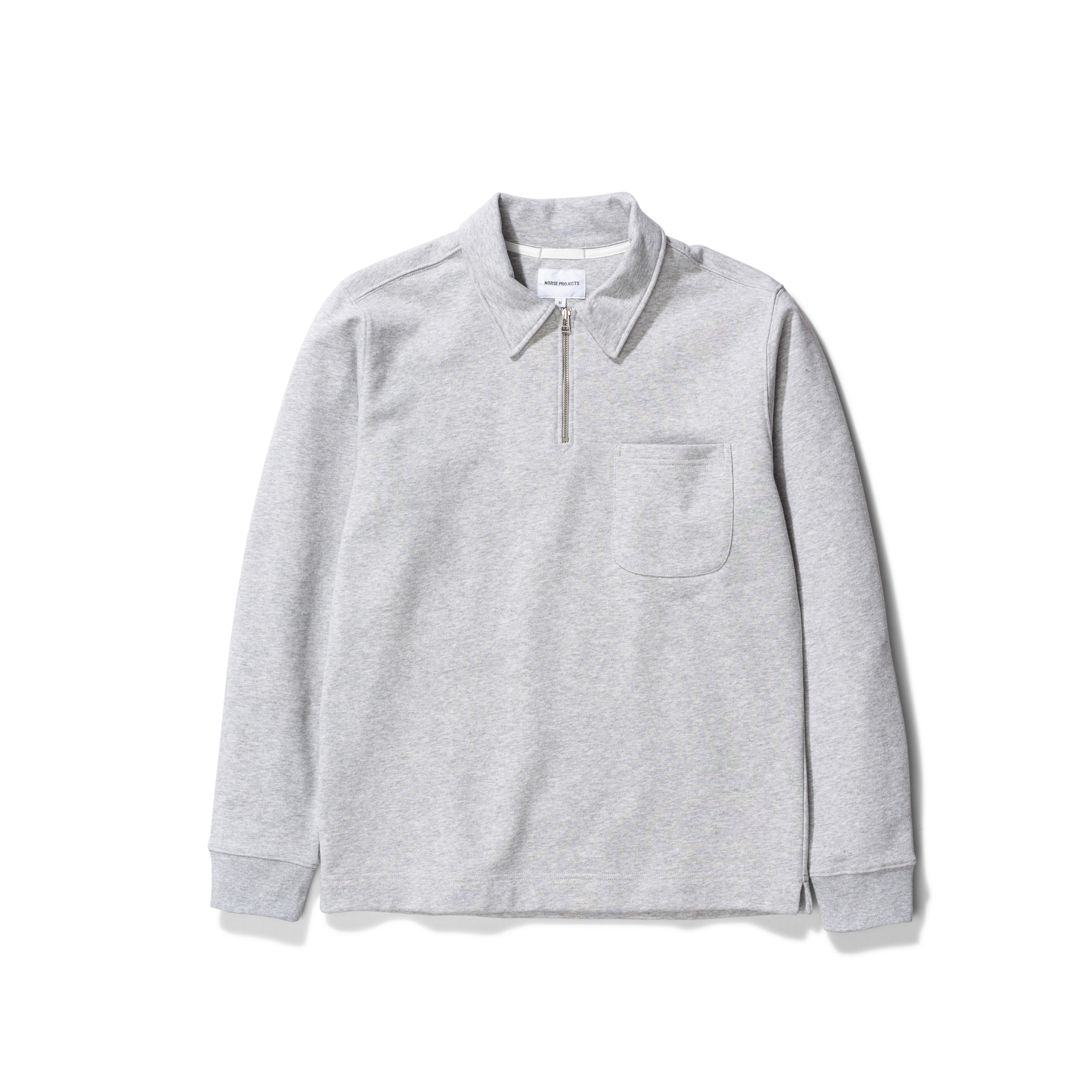 half zip sweatshirt grey