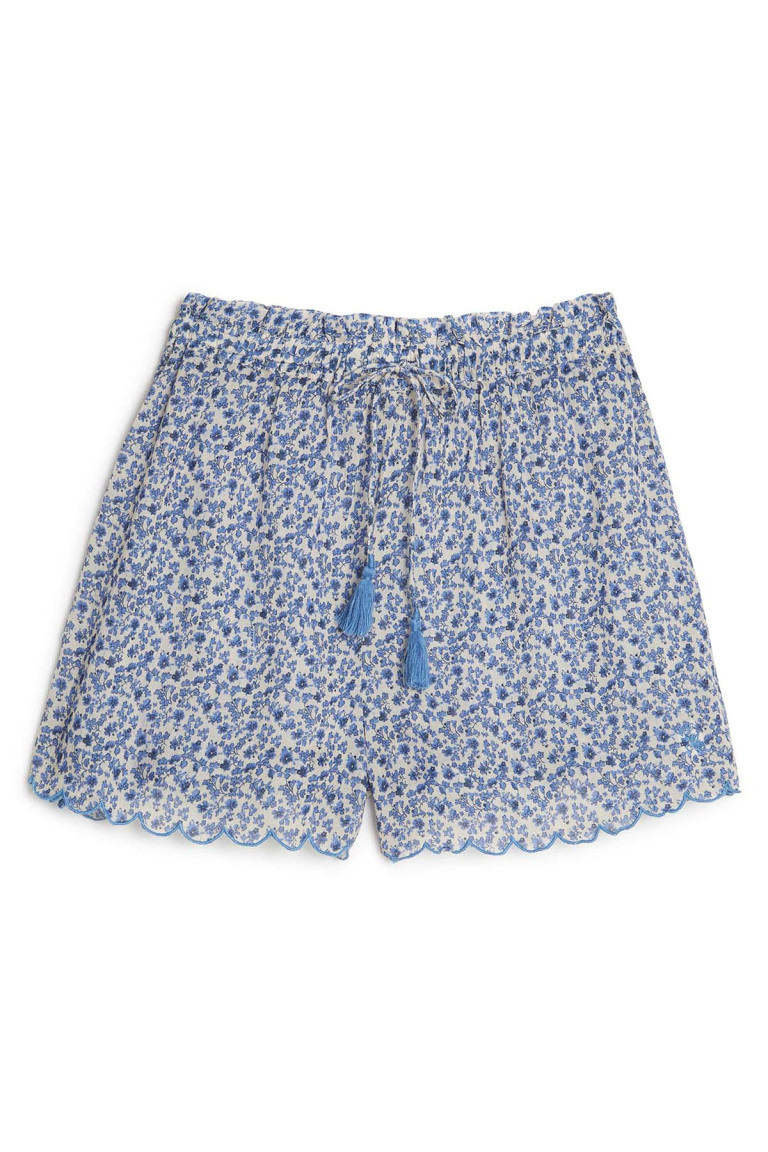 Dreamy Blue Indian Bloom Shorts – Canopy