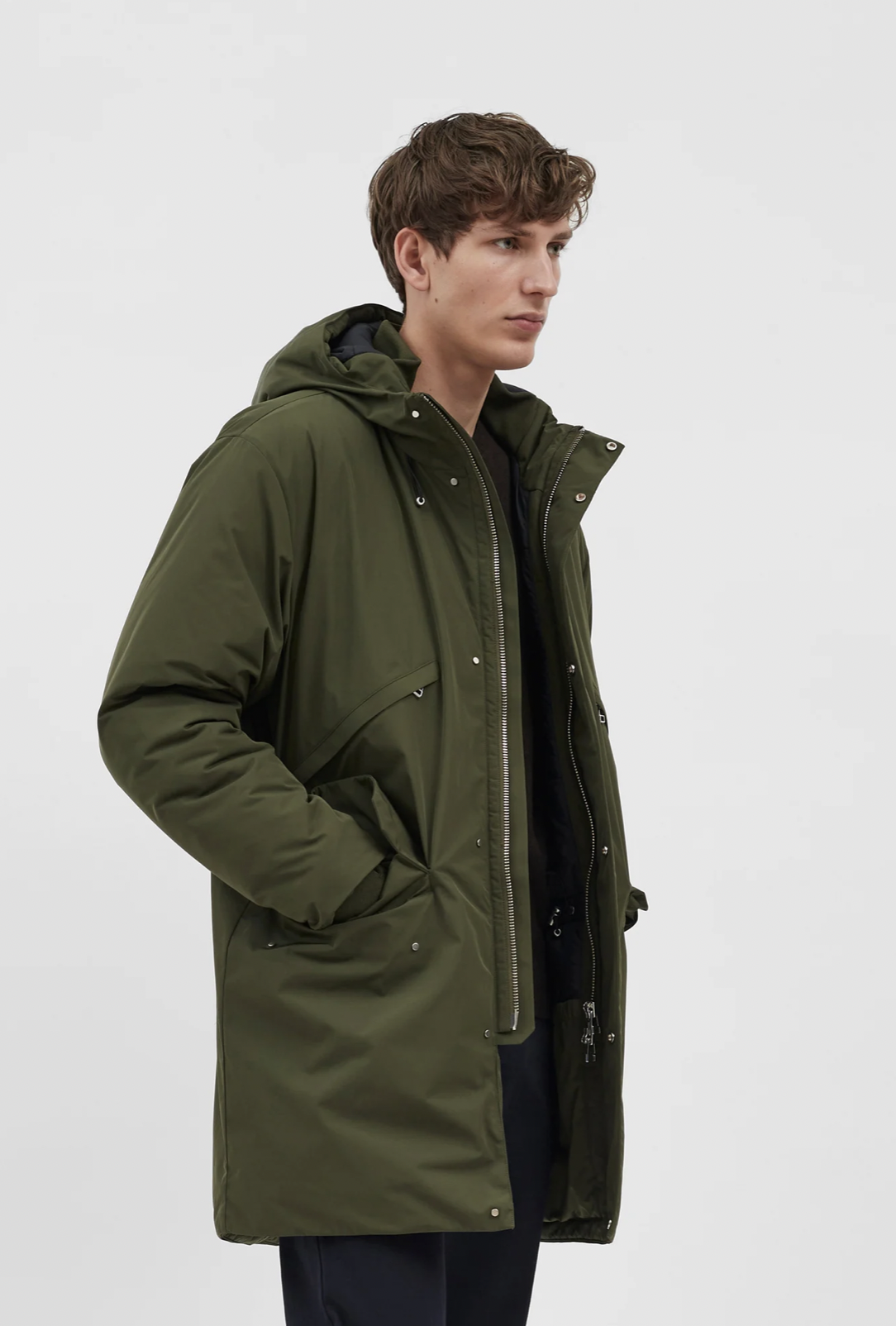 Stavanger Military Nylon Parker Army Green – Canopy